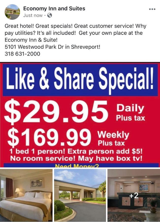 Economy Inn & Suites Shreveport Bagian luar foto